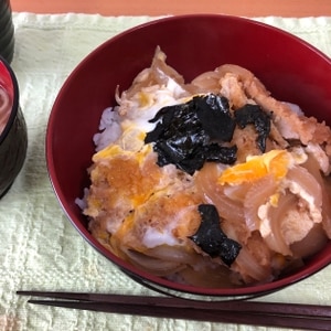 めんつゆで簡単！ヒレカツ丼